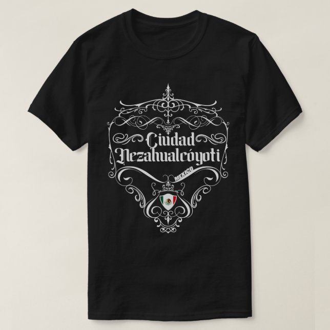 Ciudad Nezahualcyoti-Vintagens utformning T Shirt (Design framsida)