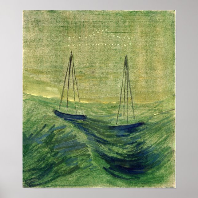 Ciurlionis - Solen passerar Vågen 1906 Poster (Framsidan)