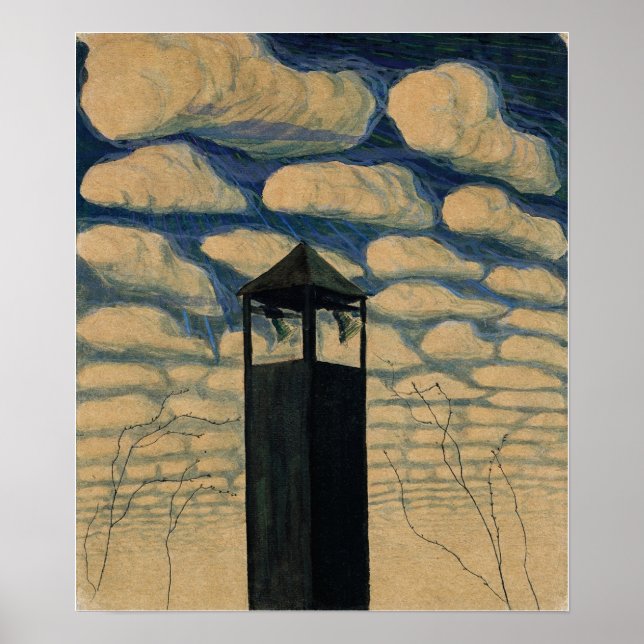 Ciurlionis - Vår Motif II 1907 Poster (Framsidan)