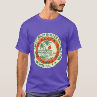 Civic Auditorium Roller Skating Rink Hawaii Roller T Shirt