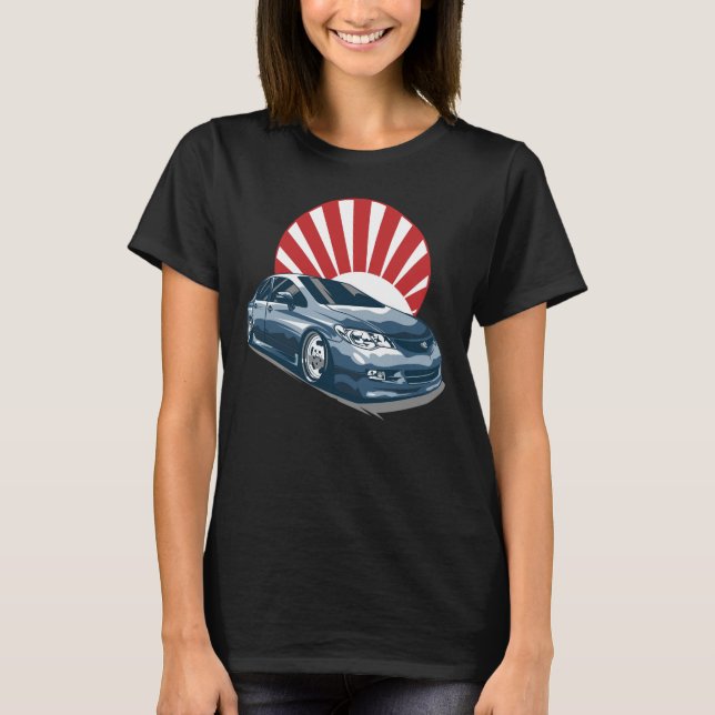 civic bil t shirt (Framsida)