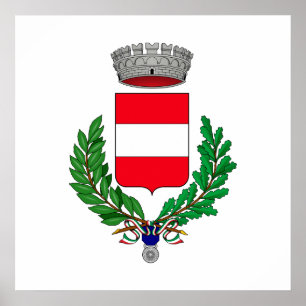 Cividale del Friuli Stemma, Italien Poster
