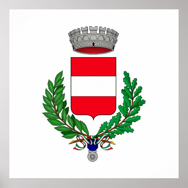 Cividale del Friuli Stemma, Italien Poster (Framsidan)