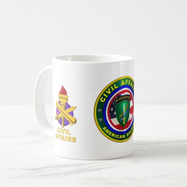 Civil Affairs Veteran Kaffemugg (Framsida vänster)