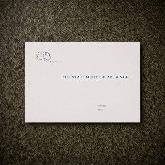 Civil Ceremony | Non-traditional Wedding Statement Vykort