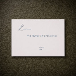 Civil Ceremony Non Traditional Wedding Witness  Visitkort