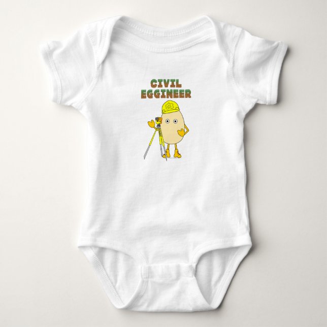 Civil Eggineer Ingenjör T Shirt (Framsida)