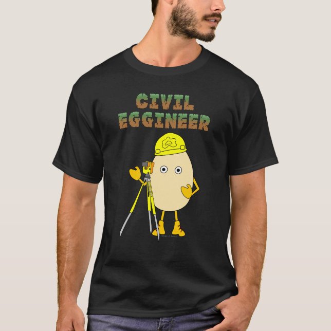 Civil Eggineer Ingenjör T Shirt (Framsida)