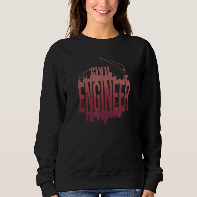 Civil Engineer  Math Student T Shirt (Framsida)