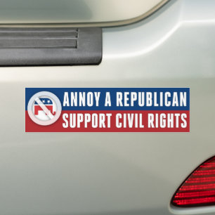 Civil Höger Social Justice Annoy A Republican Bildekal