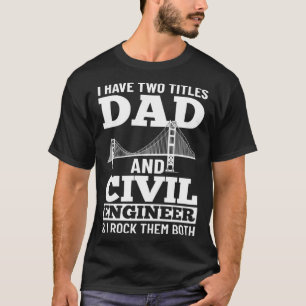 Civil Ingenjör Bridge Builder Engineering Student T Shirt