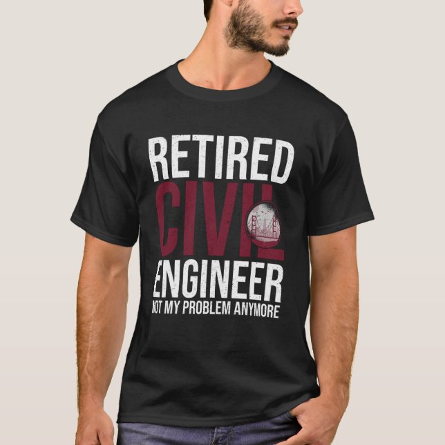 Civil Ingenjör Bridge Builder Engineering Student T Shirt (Framsida)