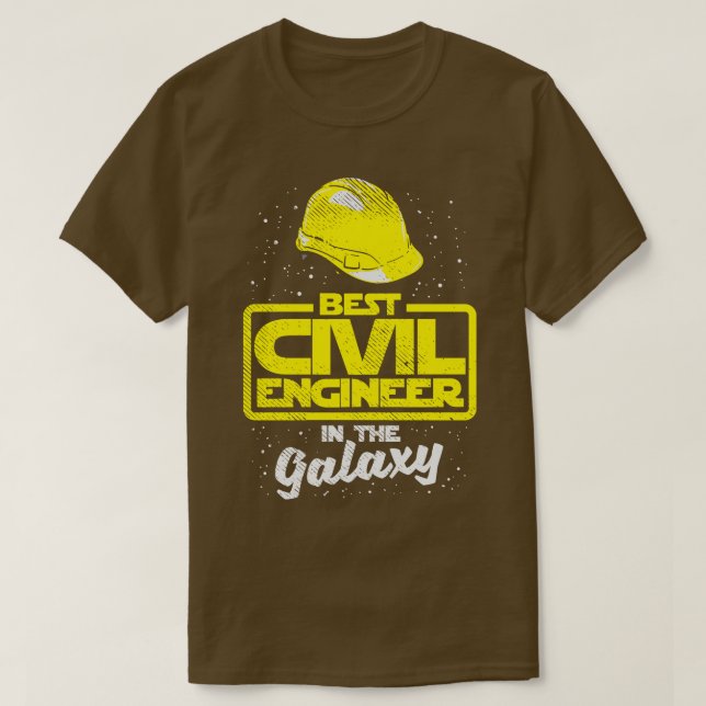 Civil Ingenjör Civil Engineering T Shirt (Design framsida)