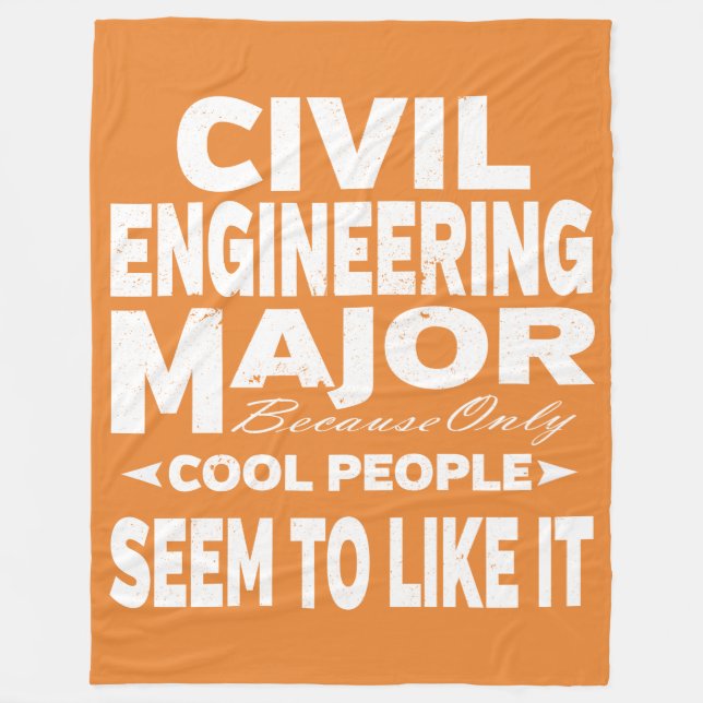 Civil Ingenjör College Major Only Coola People Fleecefilt (Framsidan)