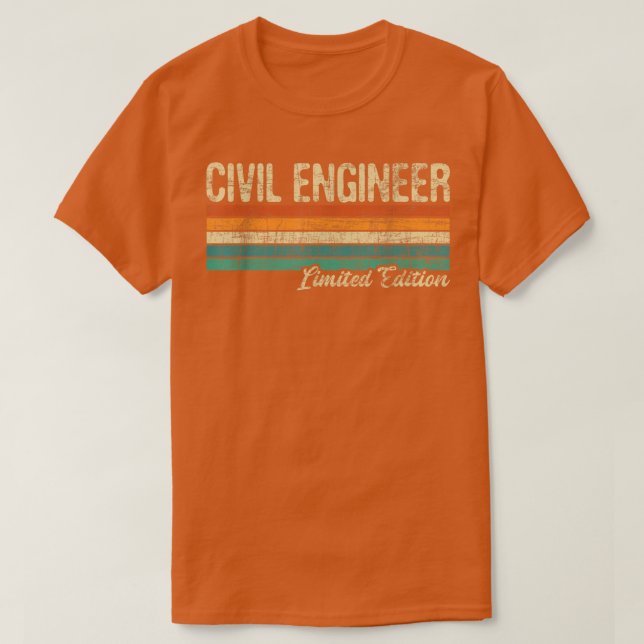 Civil Ingenjör Ltd EditionBridge Builder Engineeri T Shirt (Design framsida)