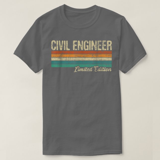 Civil Ingenjör Ltd EditionBridge Builder Engineeri T Shirt (Design framsida)