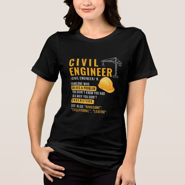 Civil Ingenjör T Shirt (Framsida)