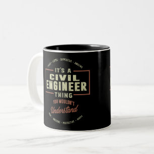Civil Ingenjör Två-Tonad Mugg