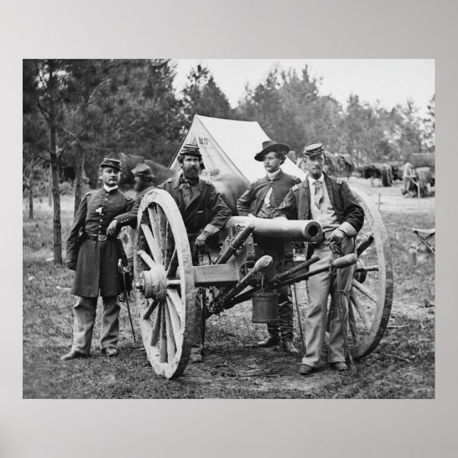 Civil Krig Artillery Group, 1860-talet Poster (Framsidan)