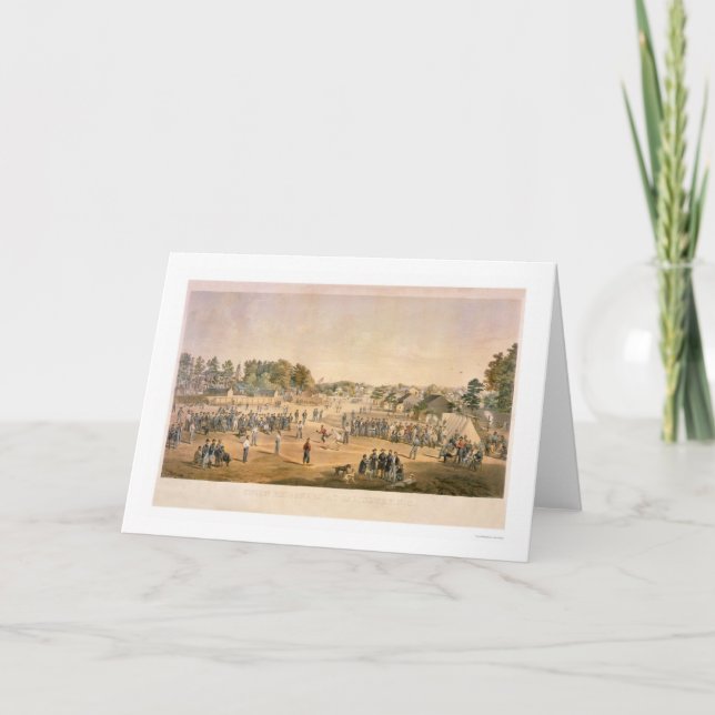 Civil Krig Baseball 1863 Kort (Framsida)