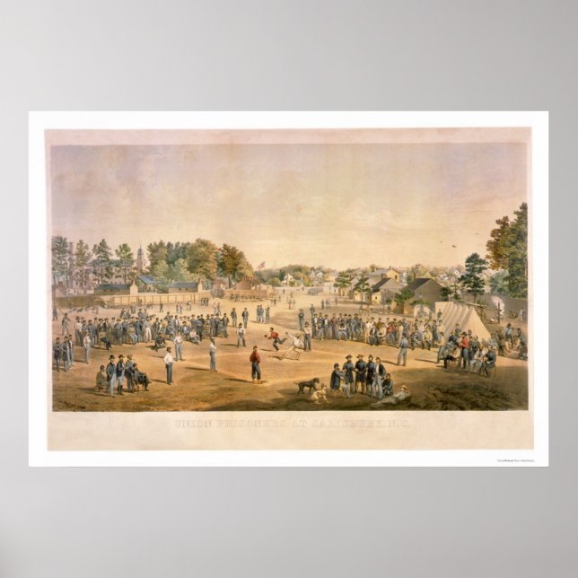 Civil Krig Baseball 1863 Poster (Framsidan)