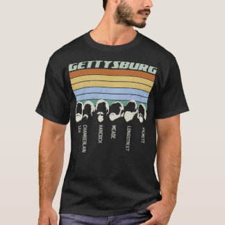 Civil Krig Beards Gettysburg Beard-gåva Old school T Shirt