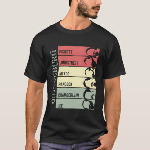 Civil Krig Beards Gettysburg Beard Old school T Shirt