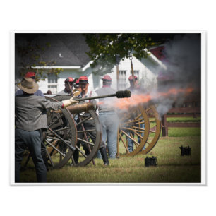 Civil Krig Cannon Fototryck