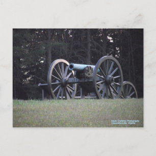 Civil Krig Cannon Vykort