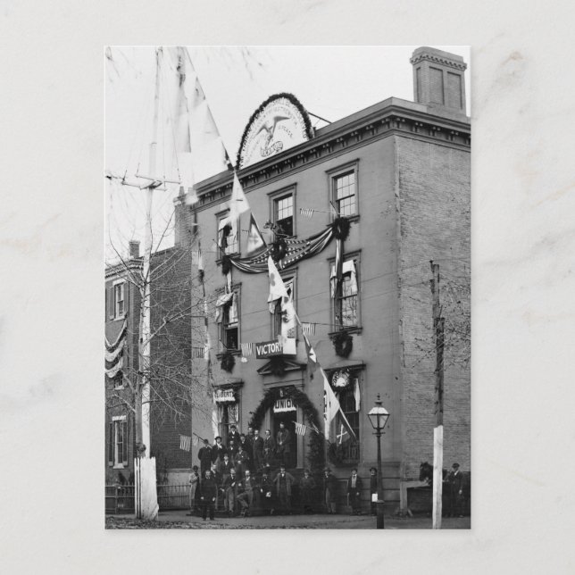 Civil Krig Clothing Dept., 1865 Vykort (Framsida)