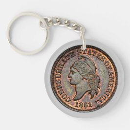 Civil Krig Confederate USA Penny