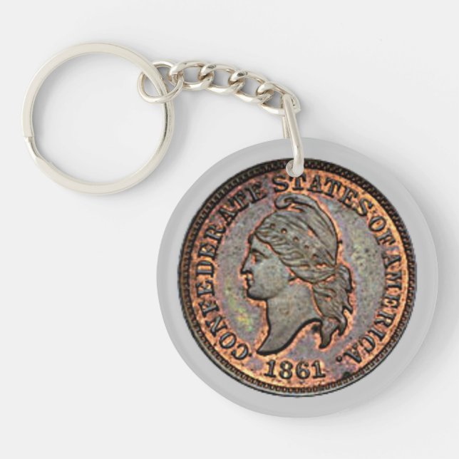 Civil Krig Confederate USA Penny (Framsidan)