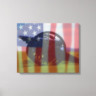 Civil Krig Diptych Canvastryck