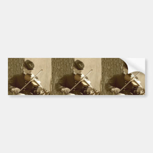 Civil Krig Fiddle Player Bildekal
