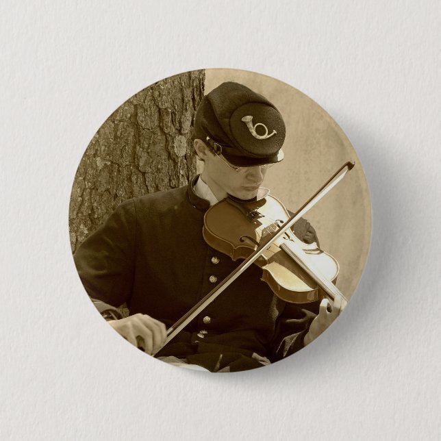 Civil Krig Fiddle Player Knapp (Framsida)