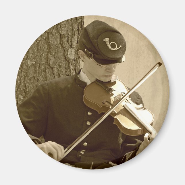 Civil Krig Fiddle Player Magnet (Framsidan)