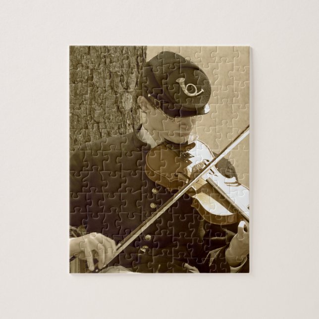 Civil Krig Fiddle Player Pussel (Vertikal)