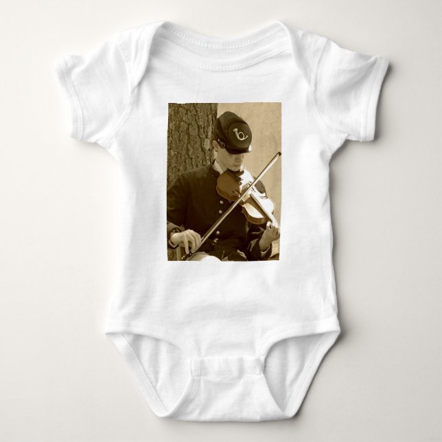 Civil Krig Fiddle Player Tee Shirt (Framsida)