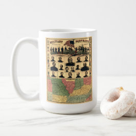 Civil Krig Gräns Militär Porträtt 1861, återställd Kaffemugg