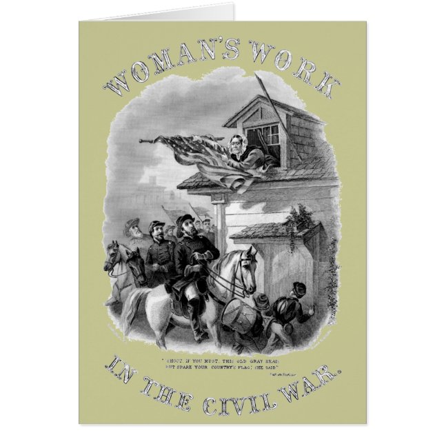 Civil Krig Hälsningskort (Framsidan)