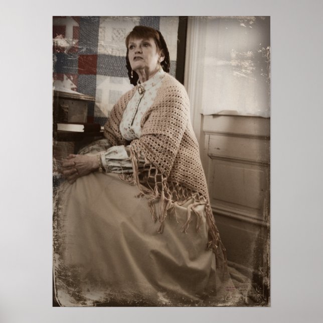 Civil Krig Harriet Beecher Stowe Lodrät Skriv ut Poster (Framsidan)