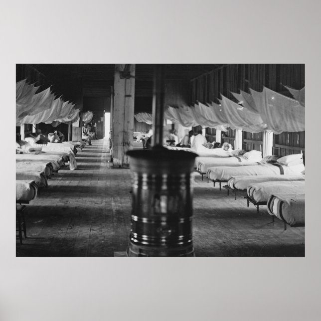 Civil Krig Hospital, 1864 Poster (Framsidan)