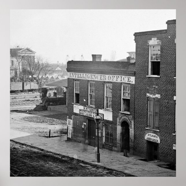 Civil Krig i Atlanta, 1864 Poster (Framsidan)