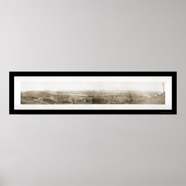 Civil Krig Knoxville TN Photo 1864 Poster (Framsidan)