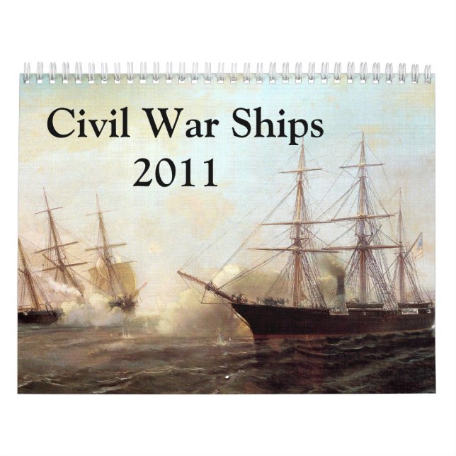 Civil Krig Naval Calendar Kalender (Omslag)