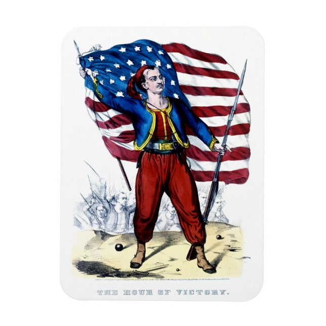 Civil Krig New York Zouaves Magnet (Vertikal)