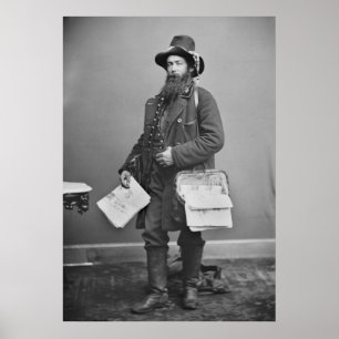 Civil Krig Newspaperman, 1860-talet Poster