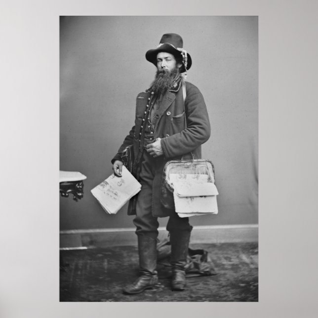 Civil Krig Newspaperman, 1860-talet Poster (Framsidan)