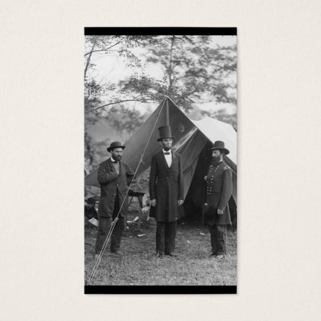 Civil Krig Photo circa 1862 Visitkort (Framsidan)