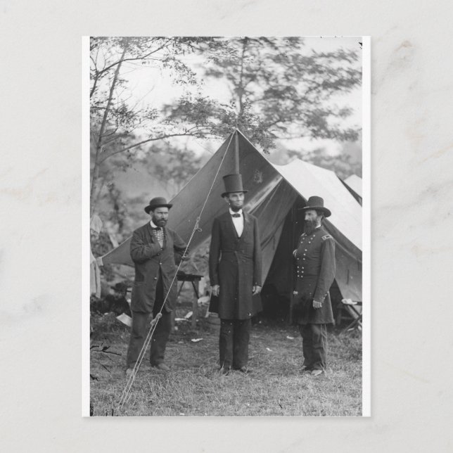 Civil Krig Photo Circa 1862 Vykort (Framsida)